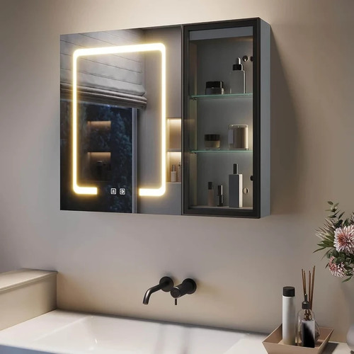 Led spiegelschrank 70x60 - led,