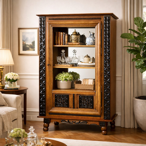 Antike vitrine bücherschrank - antike,