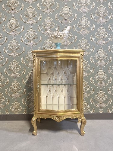 Vitrine gold french antique - gold,