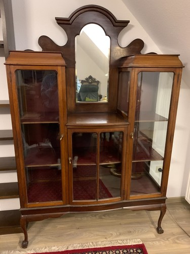 Antike edwardianische vitrine - antike,